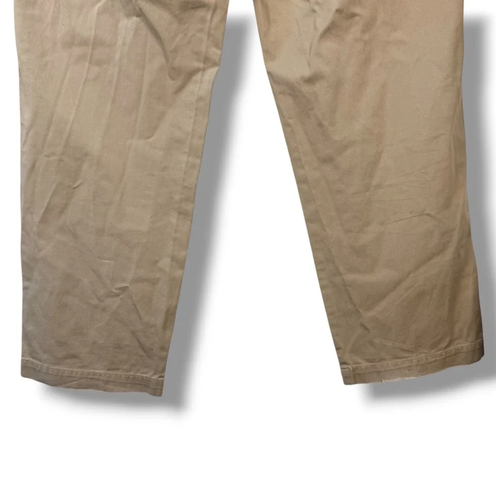 Polo Ralph‎ Lauren Chino Men 36x30 Khaki Tan Vintage Made in USA Pleated Front